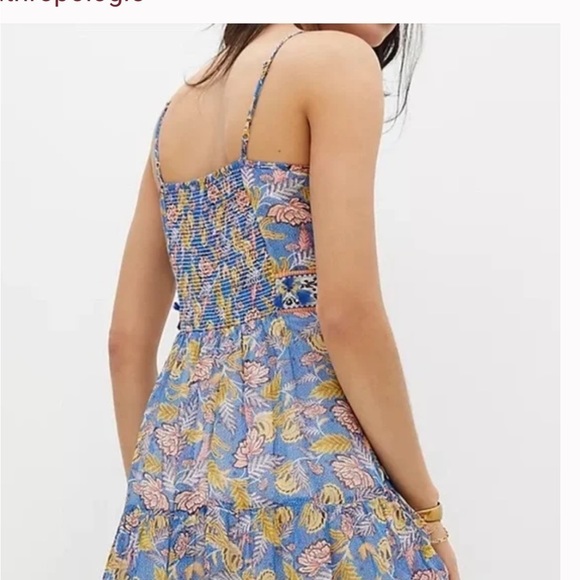 ANTHROPOLOGIE Verb By Pallavi Singhee Vineyard Tiered Maxi Dress Size 8 NWT - Picture 5 of 16